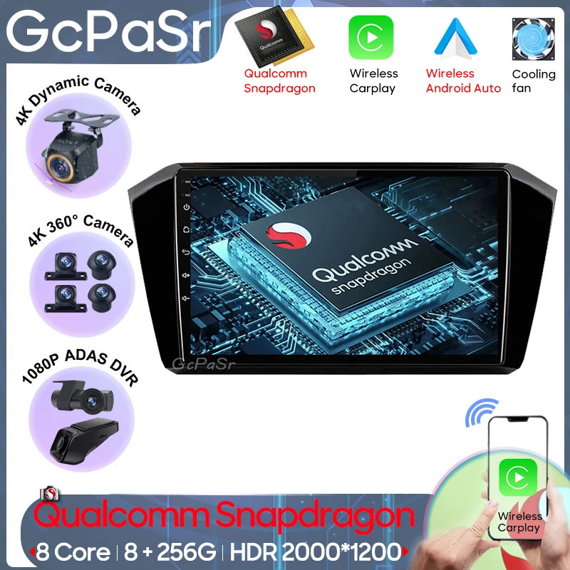 

Qualcomm Android 13 Car Radio For VW Magotan Passat B8 2015 - 2020 Navigation GPS Screen Android Auto 5G Stereo Wifi No 2din DVD