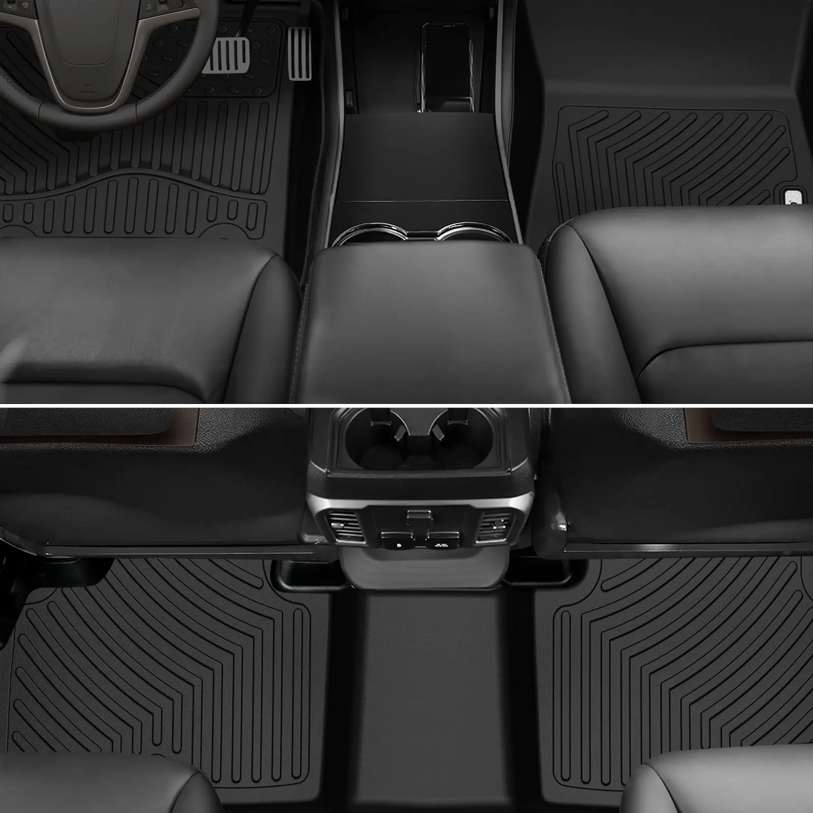 OEDRO Foot Mats Liners Fits For 2016 2017 2018 Hyundai Tucson TPE Rubber All Weather