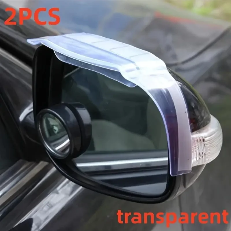 1Pair Air Drying Style Universal Car Rear View Mirror Rain Cover Sun Visor Eyebrow Auto Protection Side View Mirror Rain Guard