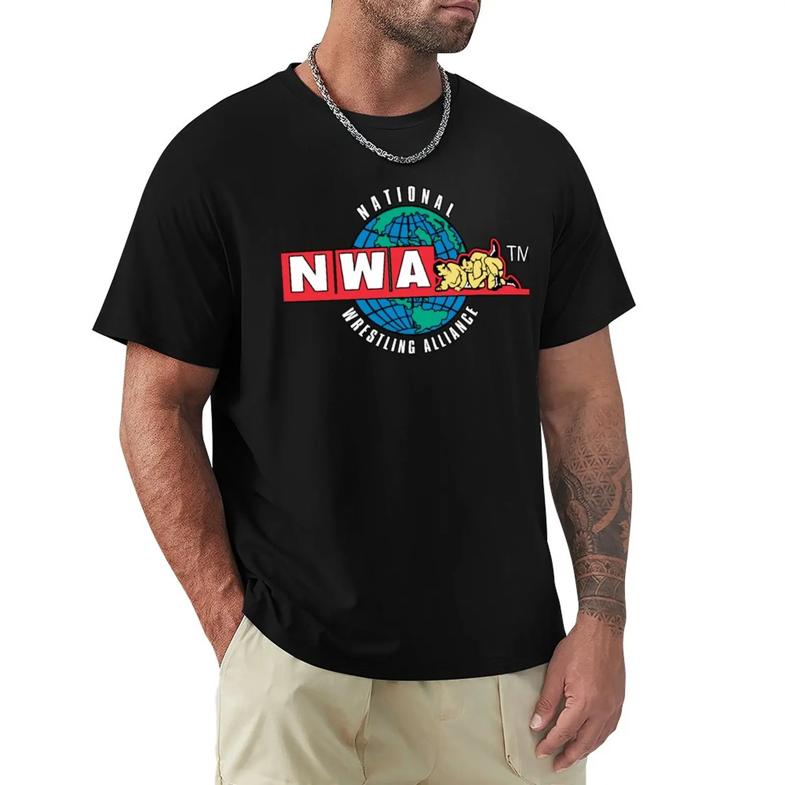 

NWA - National Wrestling Alliance Classic T-Shirt tops graphics Men's t shirts