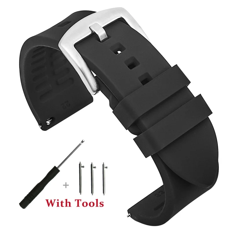Quick Release Silicone Watch Strap - Universal Waterproof Bracelet Accessory