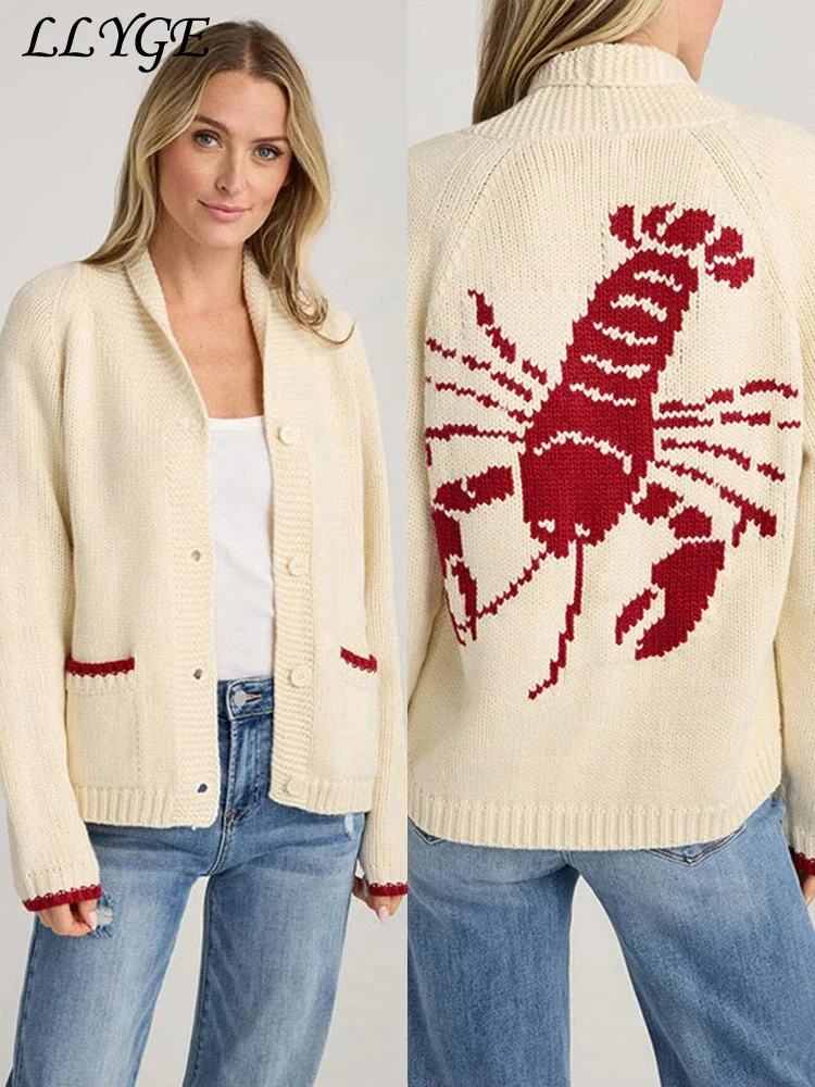 Women's Cozy Seahorse Knit Cardigan
