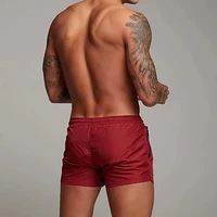 Men's Workout Running Shorts Drawstring with Mesh Lining Zipper Pocket Solid Colored Sports Outdoor Fitness Basic Casual 2