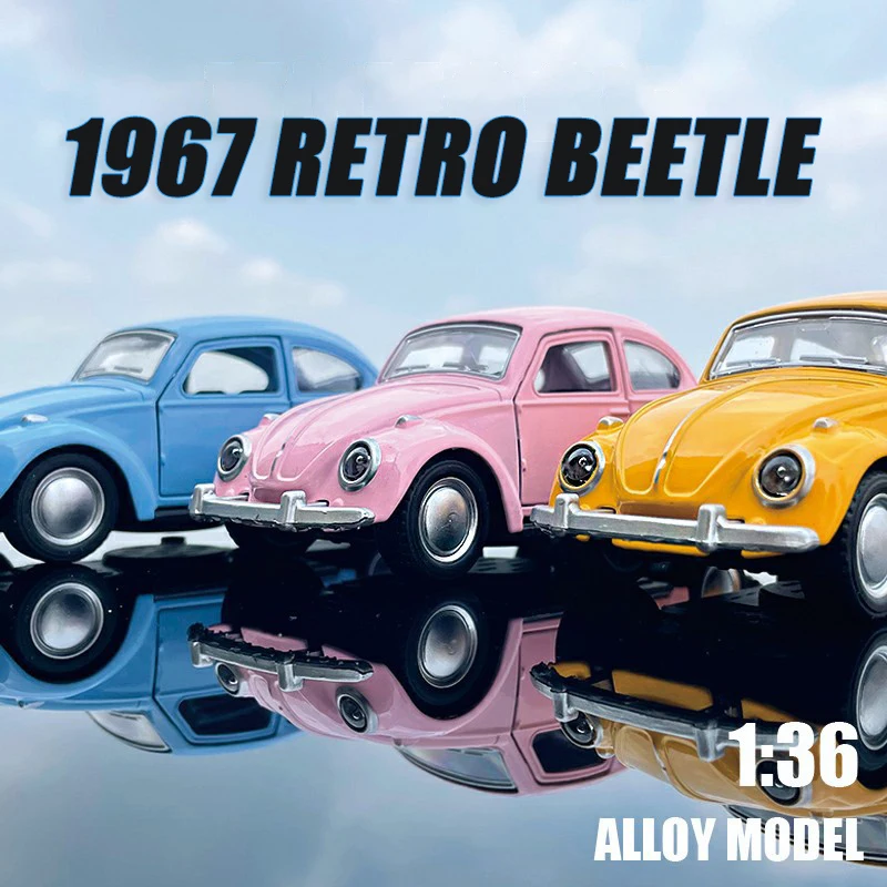 

1967 Retro Beetle Classic Car 1/32 Scale Exquisite Alloy Model Car Miniature Collection Diecast Simulation Toy Car For Children