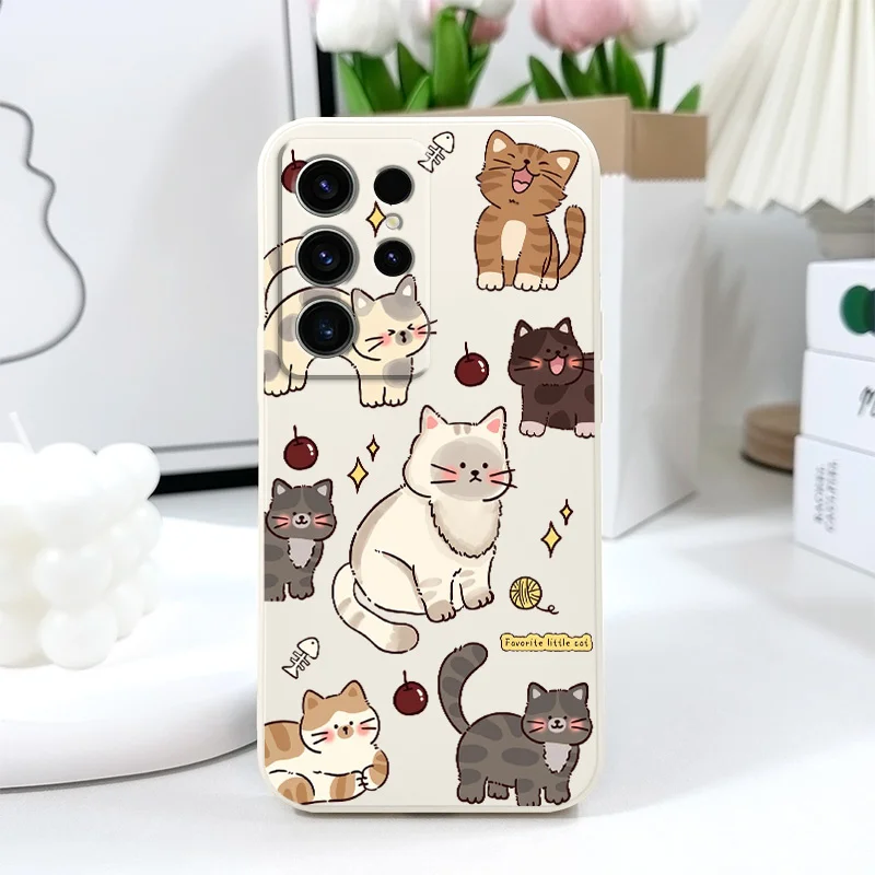 Adorable Cat Design Phone Case Cover