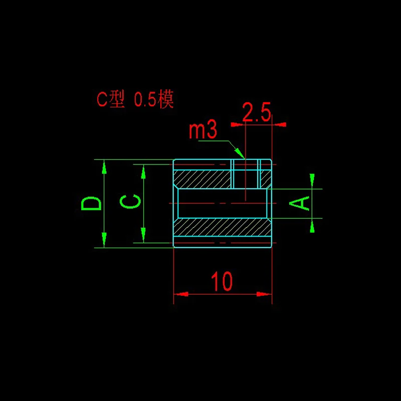 1pcs 0.5 mod Full teeth 10T 15T 25T carbon steel 4OCr gear precision cylindrical spur gear transmission accessories 0.5m C type motor gear transmission gear electric bike gear cassette deck tape gear electric chain saw gear