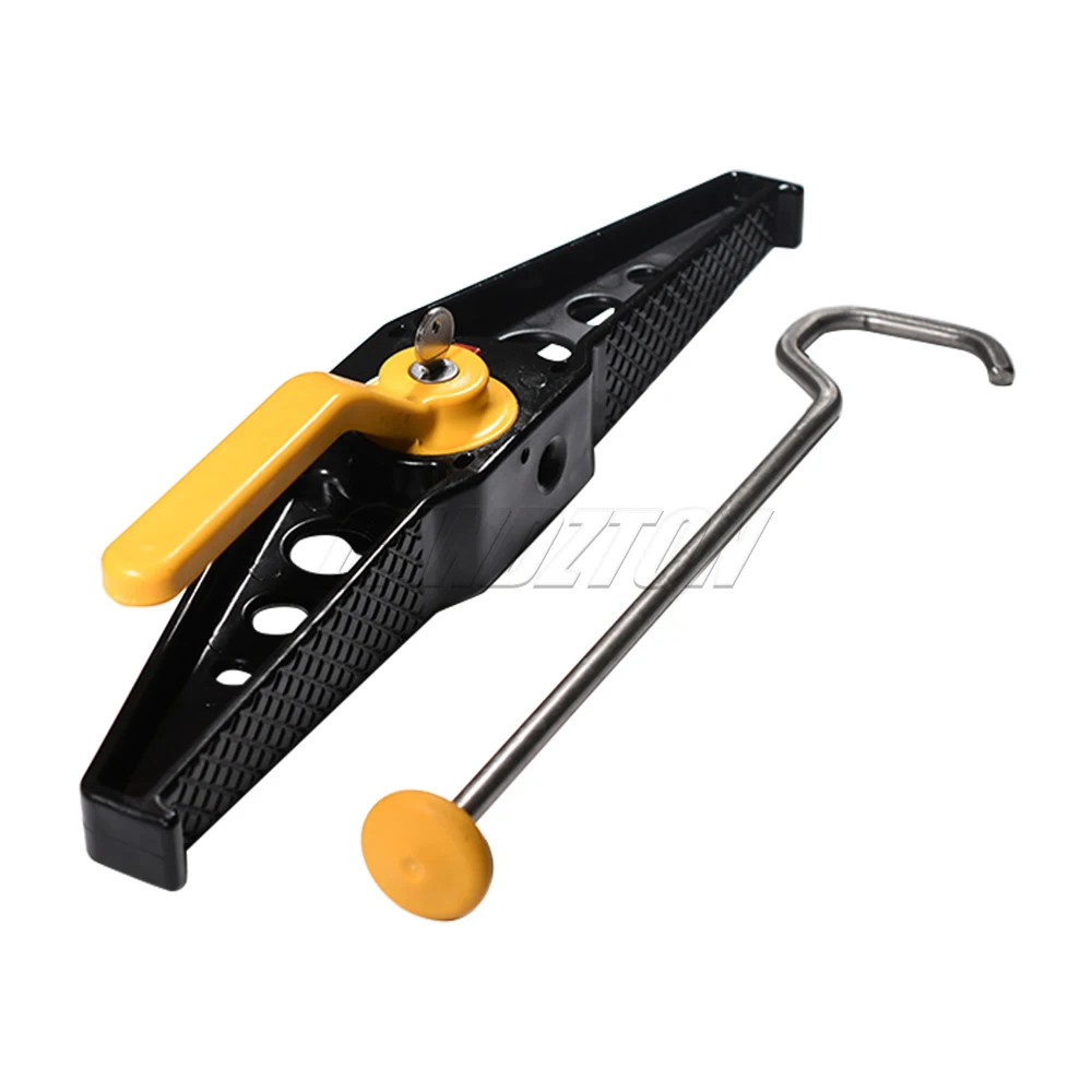 FOR Locking Lockable Roof Bar Ladder Clamps Adjustable 1 Pair