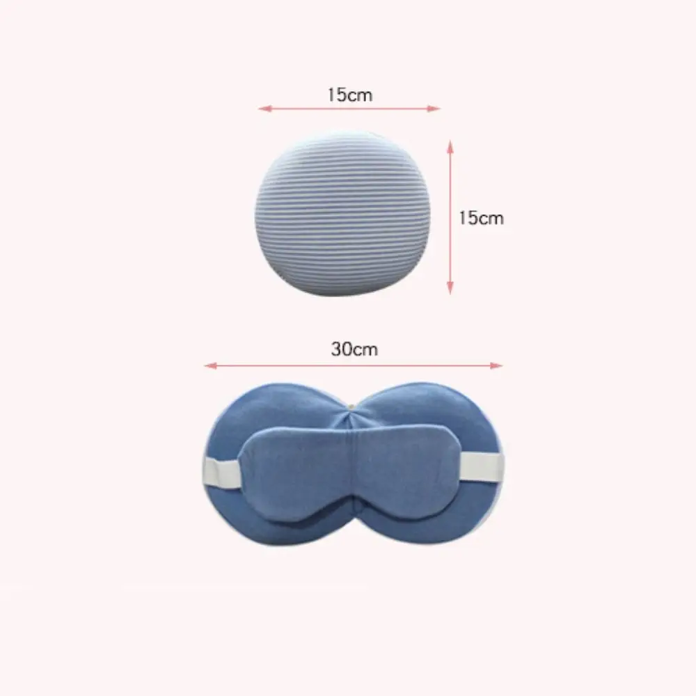 Portable Polyester 2 in 1 Neck Pillow Sleeping Mask Multifunctional Travel Eye Cover Flight Sleep Rest Airplane Office 6
