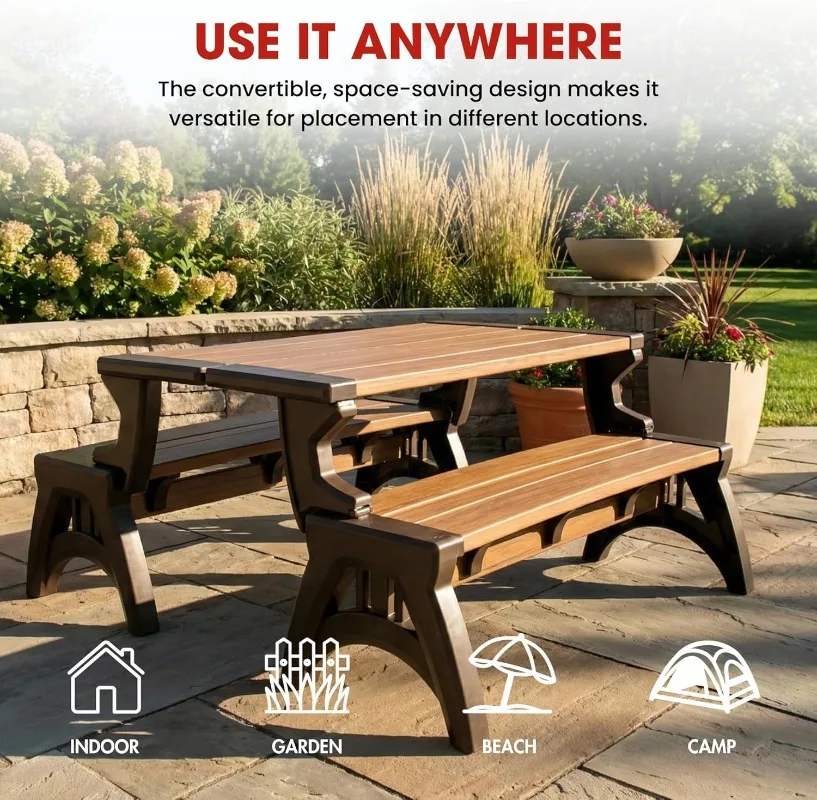 Convertible Bench Picnic Table 6