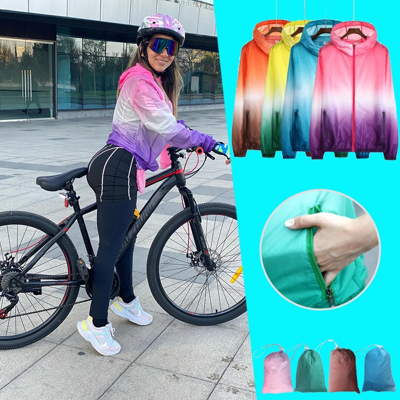 Chaqueta de ciclismo ultraligera para hombre y mujer, cortavientos ultrafino de secado rápido para bicicleta de montaña, Jersey para montar en con logotipo personalizado|Chaquetas de ciclismo| - AliExpress