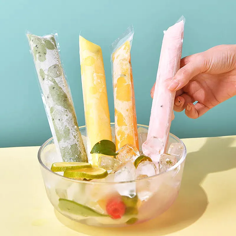 250 Sacchetti Per Ghiaccioli Monouso | Bustine Per Ghiaccioli Fai Da Te 4,5x28 Cm, Ideali Per Yogurt, Frullati E Ghiaccioli In Feste E Picnic