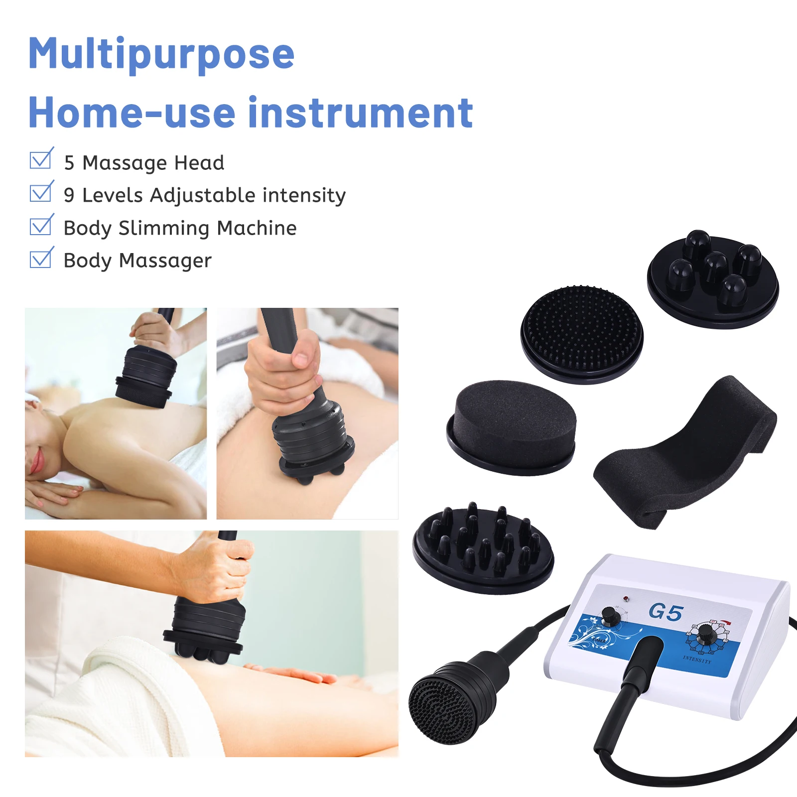 High Frequency G5 Vibrating Body Slimming Machine Fitness cellulite Fat Reduce Shaping Massager Weight Loss Slimming Waist 4