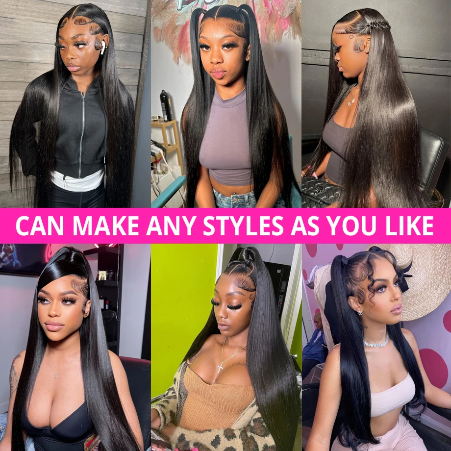 Straight Human Hair Bundles Raw Brazilian Hair Natural Black Human Hair Weave Extensions Thick Bundles For Black Women 1/3/4 PCS 6