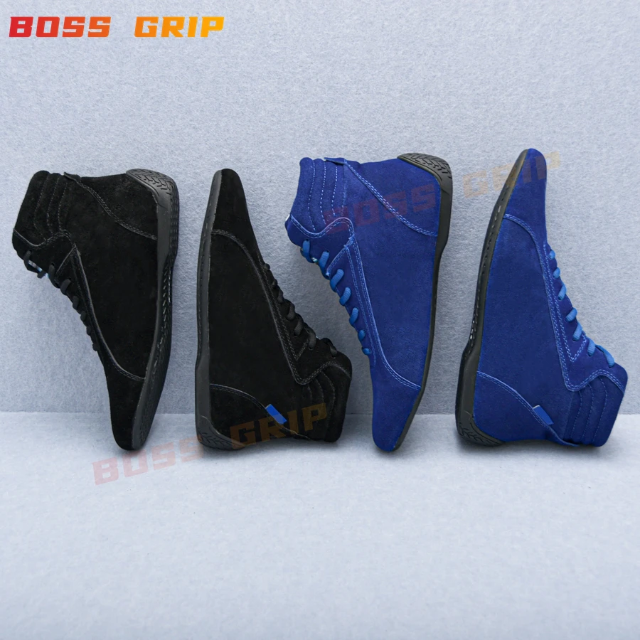 JDM F1 Style Suede Cowhide Go Karting Racing Shoes Motorcycle Racing Exercise Shoes Professional Car Driving