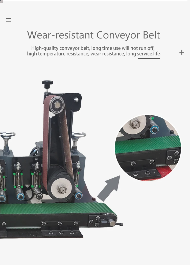 150 Compact Benchtop Metal Belt Sanding Machine for Steel Plate Flat Sheet Debur