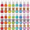 1/12 Forest Animal Reideer Small Baby Colorful Clothing Blue Cat Rabbit 8Pcs Miniature Dollhouse Model Pretend Play Kitchen Toy 2