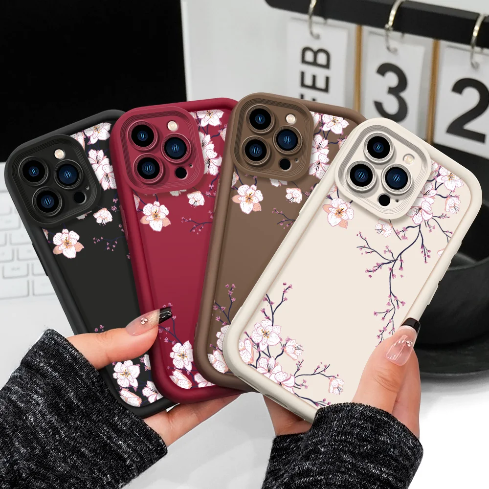 Cover morbida con motivo floreale primaverile per Huawei Honor 600 400 300 200 90 70 Pro Lite Ultra Smart 4G 5G - immagine 2