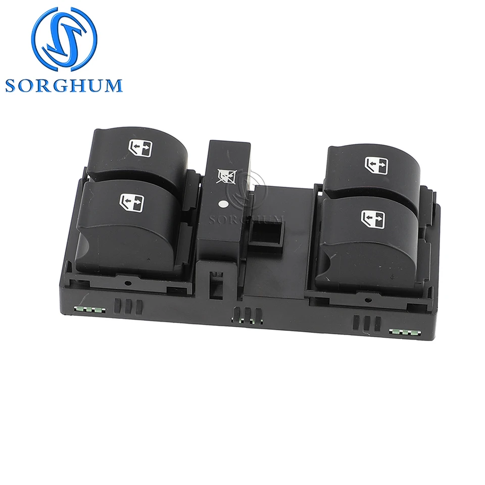 Interruttore Alzacristalli Elettrico Per Fiat Idea 350 (2004-2012) - Ricambio ABS 735156600 735441902, Nero