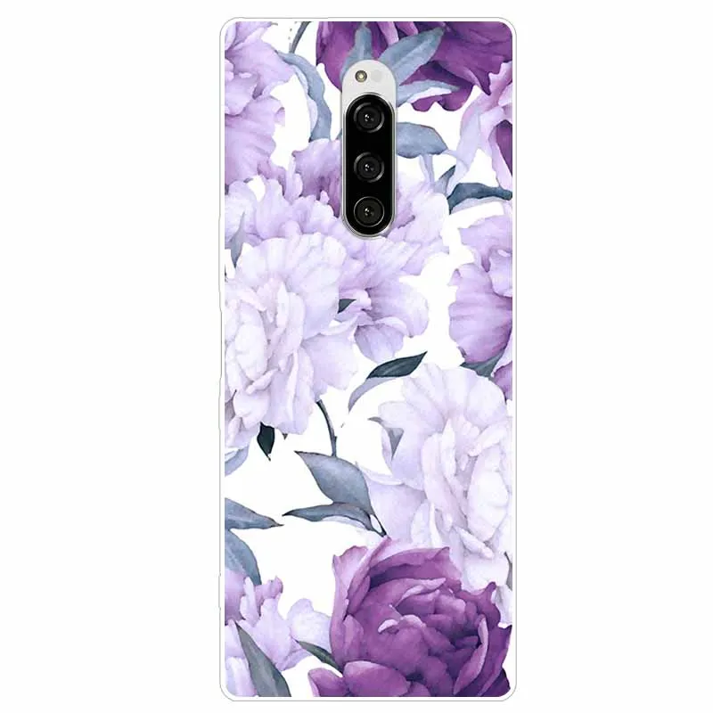 Cute Fashion Clear Soft TPU Phone Cover with Floral Design