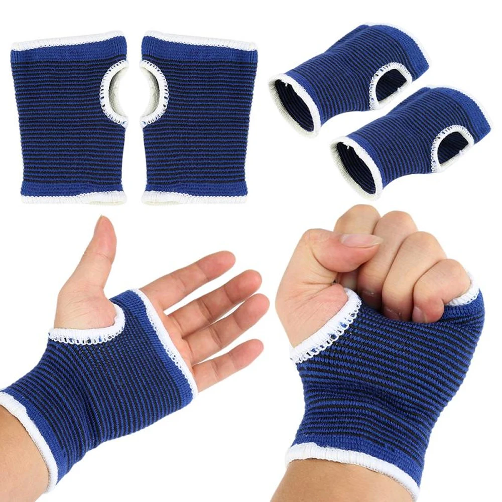 1Pair Breathable Elastic Wrist Sleeves Wrist Support Hand Gloves for Men Women Teenager Basketball, Football, Volleyball, Tennis