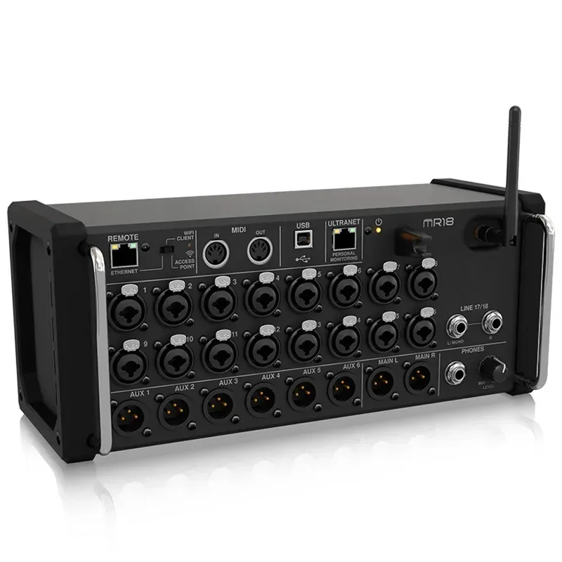 MR/XR18 프로페셔널 디지털 믹싱 콘솔, 믹싱 레코딩 콘솔, 디지털 믹서, 라이브 오디오 멀티트랙 레코딩 콘솔