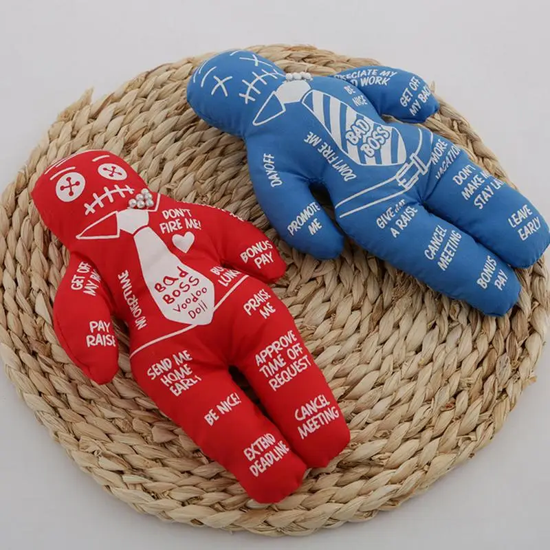 

Bad Voodoo Doll Stress Relief Reducer Doll Best Novelty Gift For Pink Elephant Exchange Polyester Doll Holiday Party Gifts