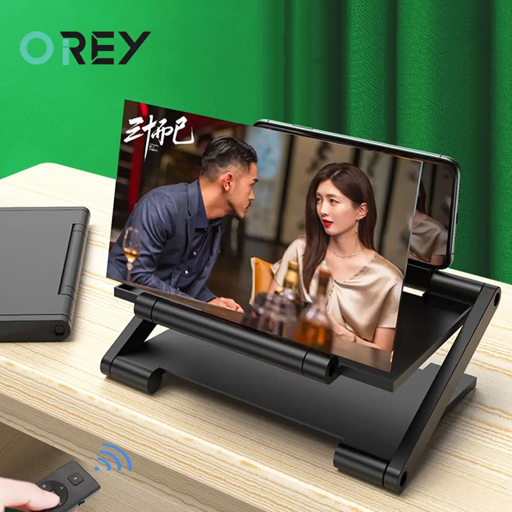 

3D Mobile Phone Screen Amplifiers HD Video Screen Magnifier Stand with Movie Game Magnifying Folding Phone Magnifier Desk Holder