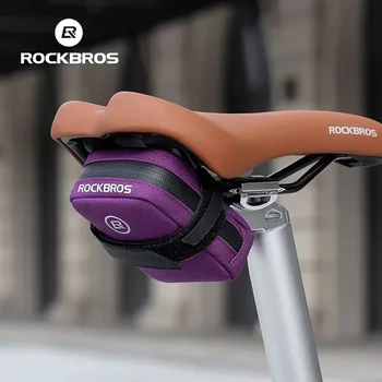    ROCKBROS Mini borsa da sella per bicicletta leggera piccola borsa da bici da 0,35 litri borse a mano portatili borsa da coda da ciclismo universale per tutte le bici