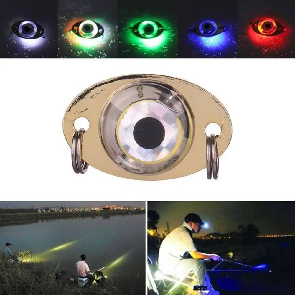 LED Fish Lamp Mini Fishing Lure Light LED Deep Drop Underwater Eye Shape Fishing Squid Fishing Bait Luminous Lure Wholesale