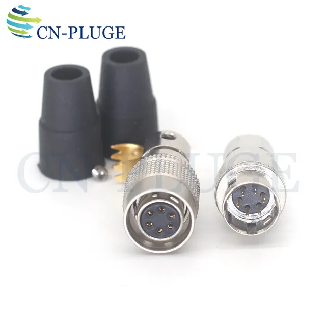 HR10A-7P-6S HR10A-7R-6P ขั้วต่อ 6 พิน ปลั๊กสายเคเบิลเชื่อมต่อกับขั้วต่อกล้องอุตสาหกรรม 1