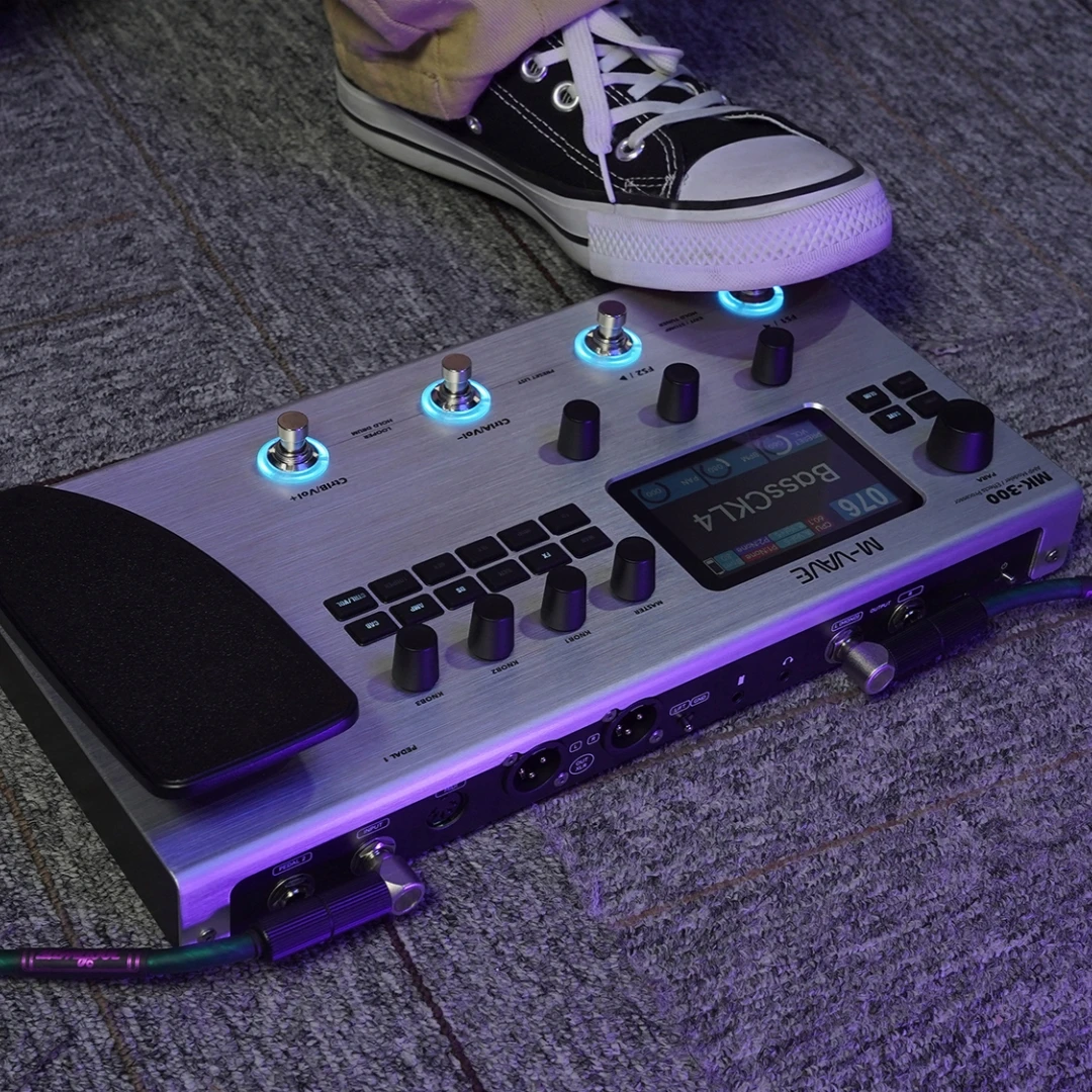 ギター M-VAVE MK-300 M-VAVE MK-300 Guitar/Bass Multi-Effects Processor TANK-G