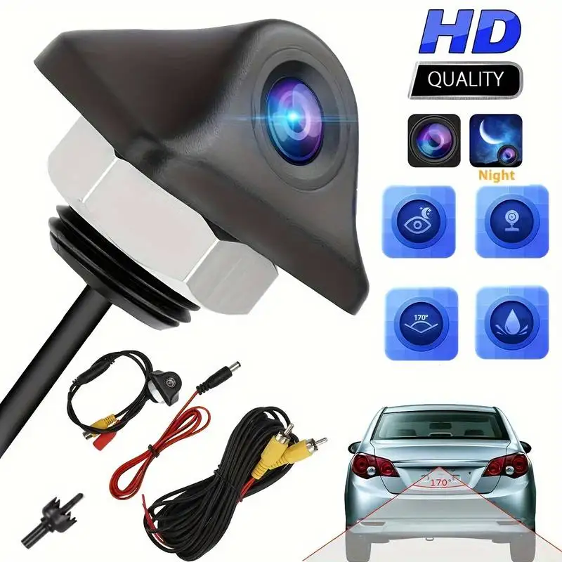 

Car Backup Camera, Rear View Reverse Camera Universal For Pickup Truck Car SUV Perfect Angle Night Vision Waterproof