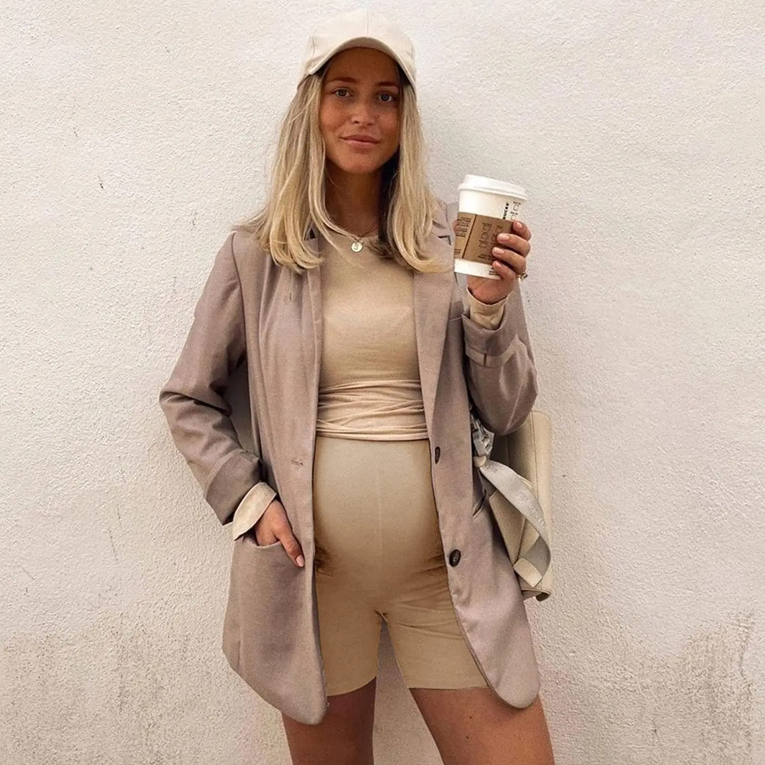 Summer Hot-selling Yoga Maternity Pants Five-point High Waist Belly Pants Fashion Casual Leggings Women