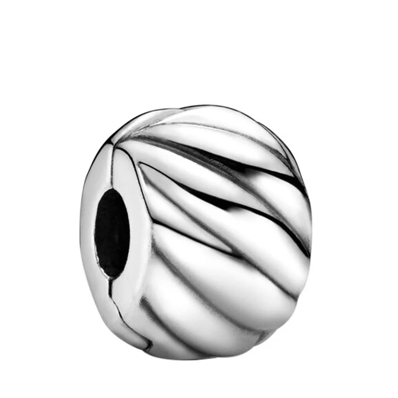 

Fit Pandora Polished Feathered Clip Charms for Jewelry Making Bracelet Women Girls Bangles Accessories Color Crystal Clips Beads