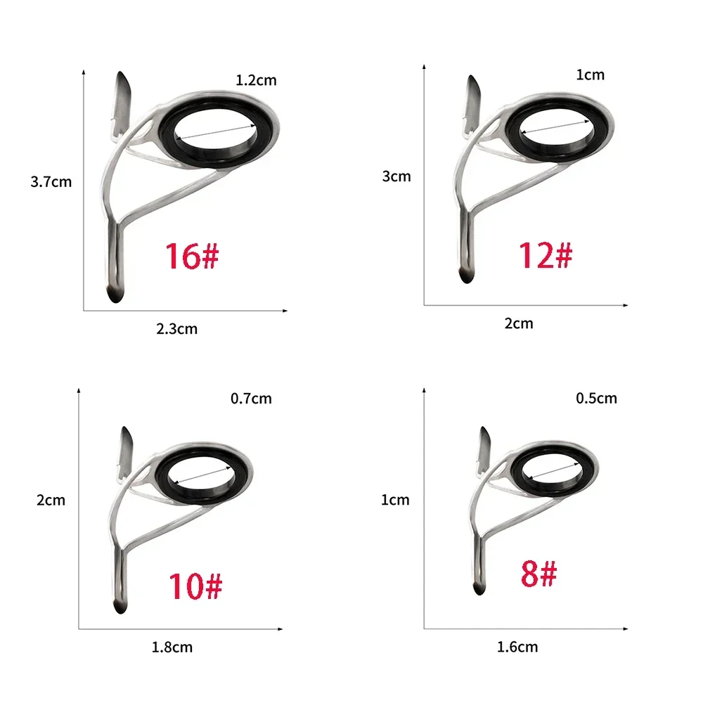 Kit De Guides Pour Canne à Pêche à La Mouche – 11 Pièces Acier Inox, Guides Serpents Et Anneaux