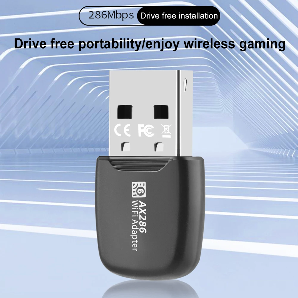 미니 USB 와이파이 카드 어댑터 드라이버 프리 무선 네트워크 리시버, PC 노트북 윈도우 7 10/11, 6 동글