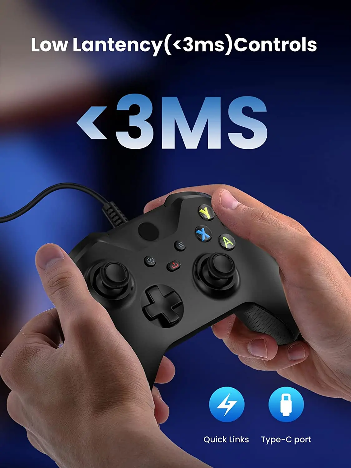  NEWDERY Game Controller for iPhone, Passthrough