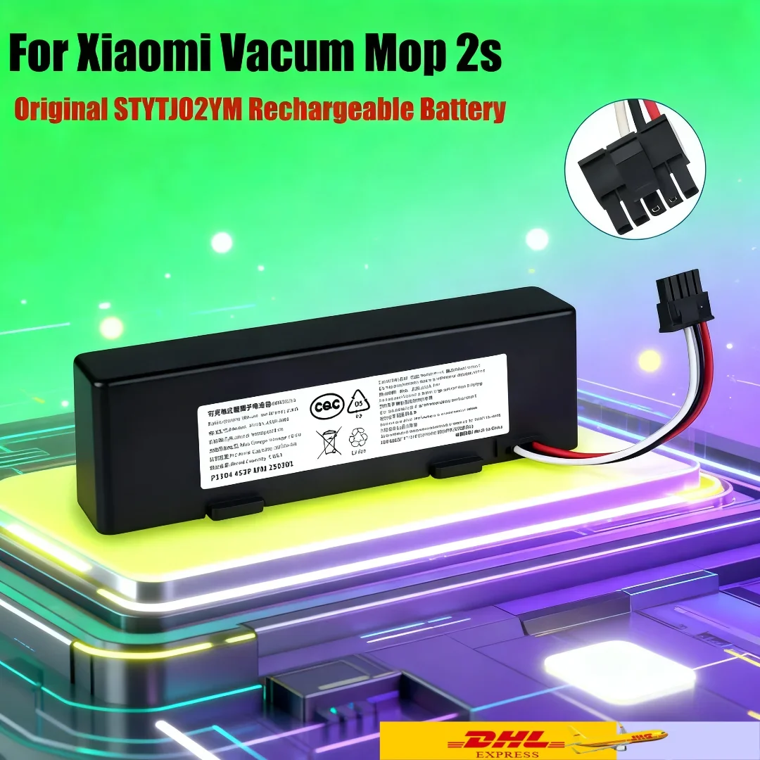 14.4V Li-Ion Battery for Xiaomi Mop 2S / Mop Pro/Mop P, Compatible with Mijia STYTJ02YM,XMSTJQR2S Vacuum Cleaner Robot Battery