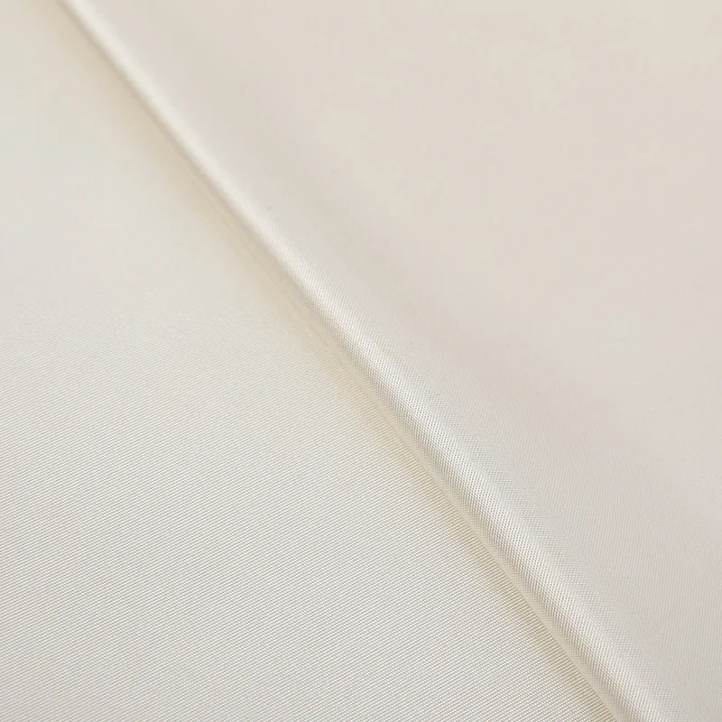 High quality Ivory Satin Silk fabric Viscose women's fabric shirt dress sewing by 1 meter