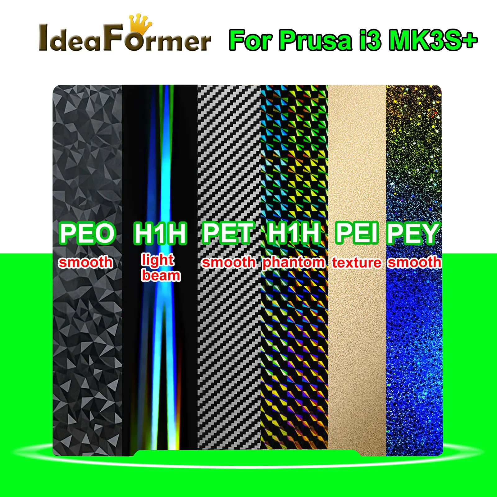 Placa de Construção Magnética para Prusa Placa Pet Peo Lisa Textura Lateral Dupla Folha de Aço Pei Prusa i3 Mk2.5s Mk3 Mk3s 241 mm