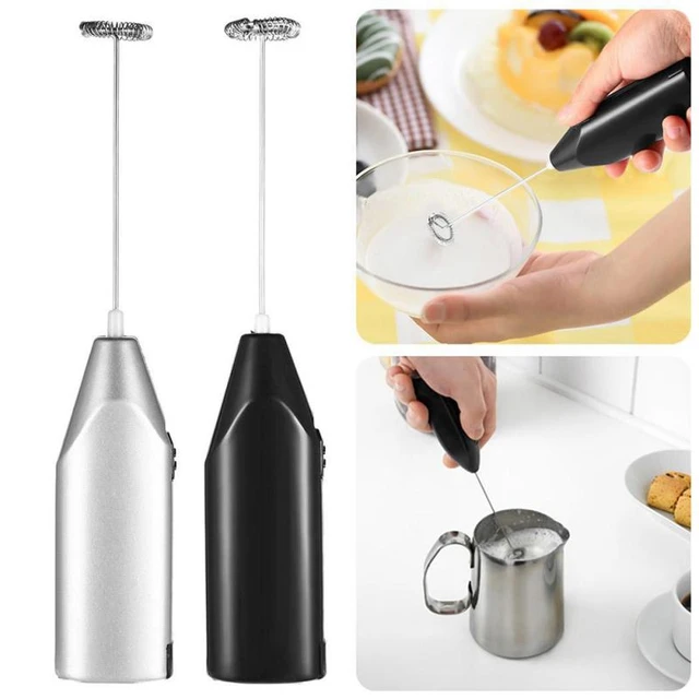 Milk Frother, Coffee Frother, Electric Whisk, Mini Electric Kitchen Stirrer Milk  Frother Stainless Steel Egg Milkshake Hand Mixer Stainless Steel Batt