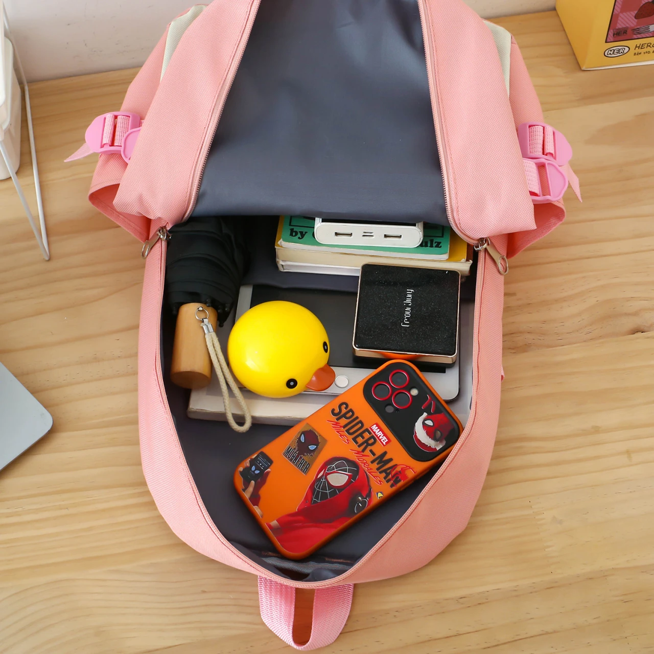 New 5 Pcs Set Kawaii Backpack For Student School Bags For Teenager Girls Book Bags Pencil Case High Capacity Waterproof Mochila