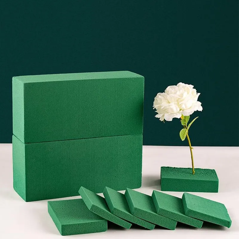 2/4/10PCS Green Floral Foam Block Styrofoam Bricks Absorb Water Sponge DIY  Wedding Home Decoration Flowers Arrangement Supplies - AliExpress