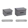 Fold Non Woven Fabric Storage Box Gray Home Supplies Clothing Underwear Sock And Kid Toy Storage Organizer Cosmetics 6