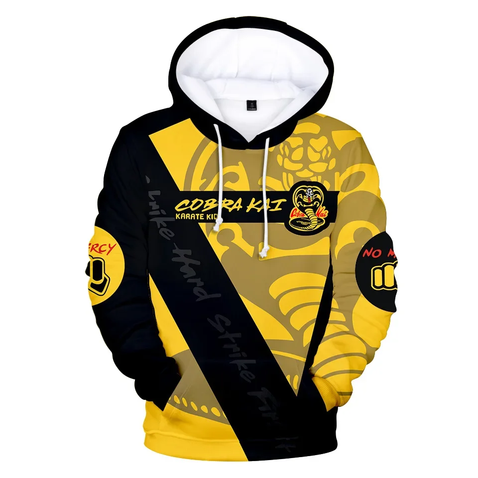 Fashion Hoodies Cobra Kai TV Series 3D Print Sweatshirt Men Women Casual Streetwear Hoodie Harajuku Kids Boy Girl Coats Clothing