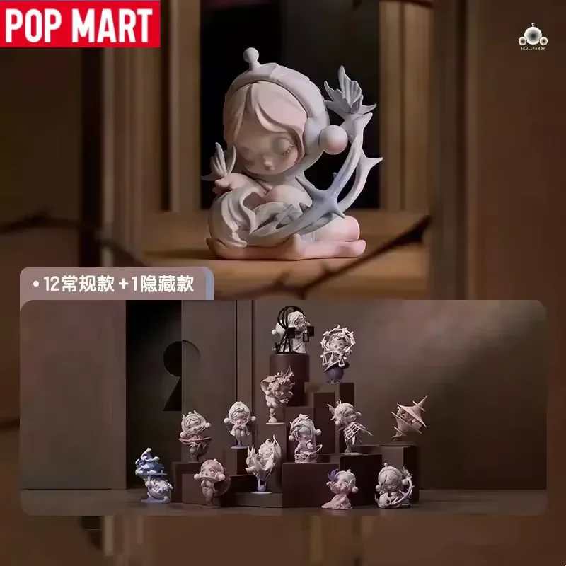 POP MART 스컬판다 패러독스 시리즈 블라인드 박스 미스터리 박스 장난감 인형 귀여운 오리지널 소녀 축제 선물 애니메이션 피규어