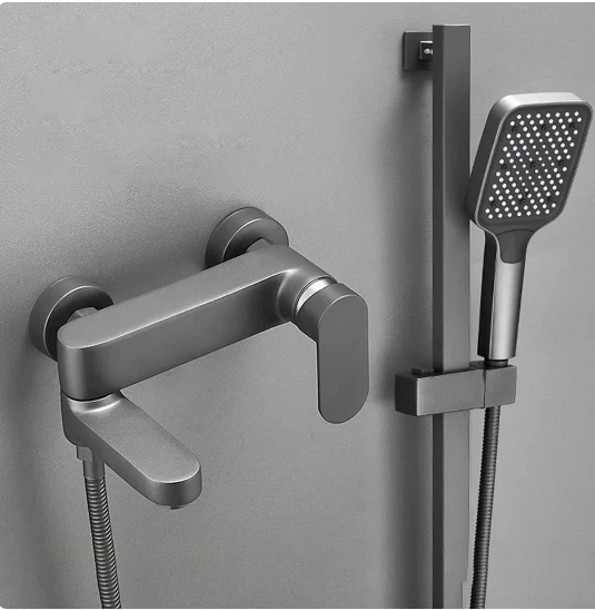 

original Water Separator ShShower Head Diverter Valve Brass T-Adapter Converter Chrome Shower Head Faucet Bathroom Accessories