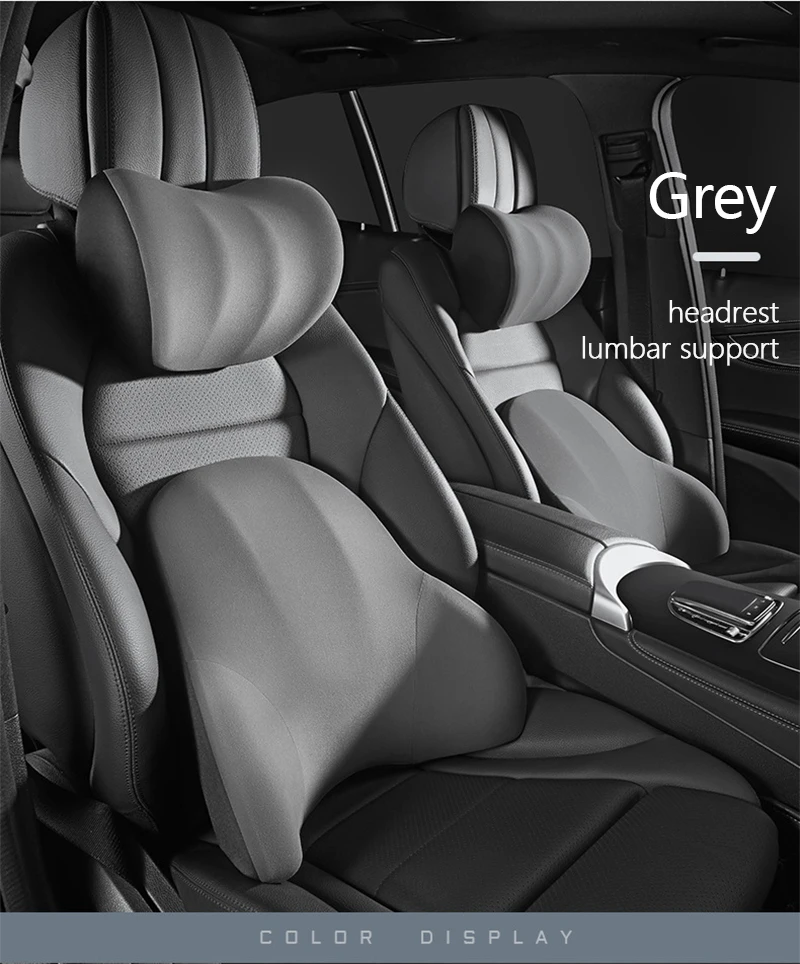 Lumbar Support Pillow - Electric Vibration Massage Cushion for Car Seat Comfort