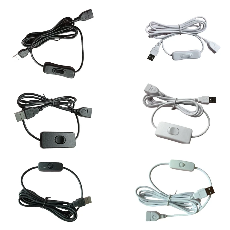 USB Male to Female Extension Cable with Power Switch