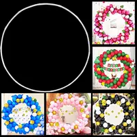 Wedding Birthday Party Decor Round Balloon Arch Kit Holder Bow of Circle Wreath Stand Support - Image 5